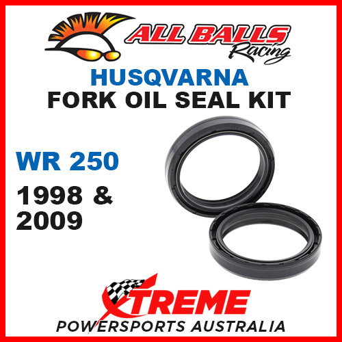 All Balls 55-130 Husqvarna WR250 WR 250 1998 & 2009 Fork Oil Seal Kit 50x63x11