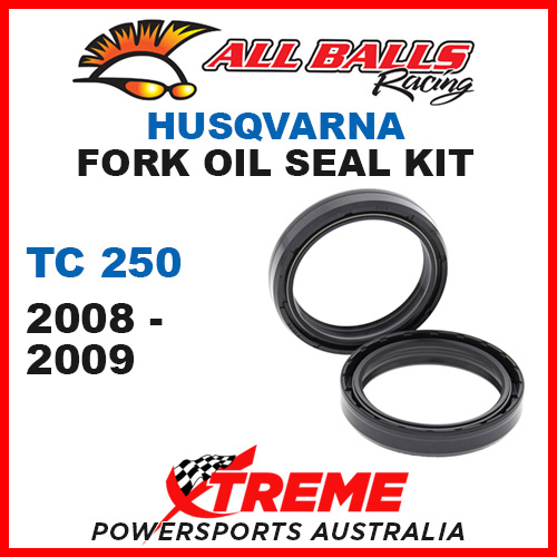 All Balls 55-130 Husqvarna TC250 TC 250 2008-2009 Fork Oil Seal Kit 50x63x11