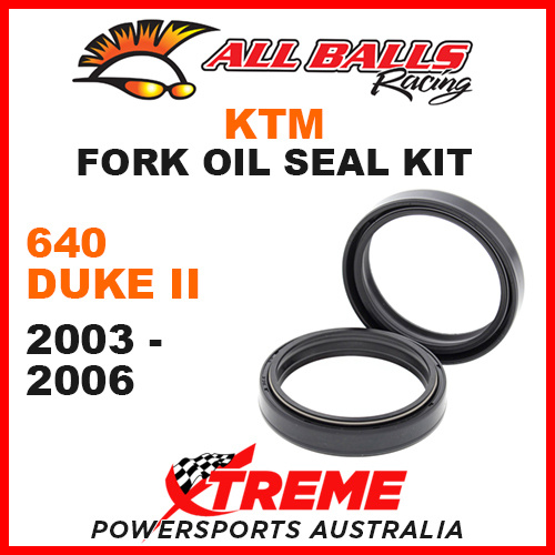 All Balls 55-131 KTM 640 DUKE II 2003-2006 Fork Oil Seal Kit 48x57.7x9.5/10.3