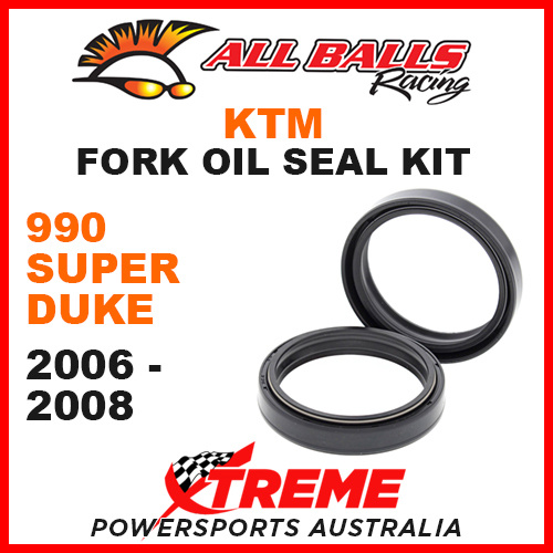 All Balls 55-131 KTM 990 Super Duke 990cc 2006-2008 Fork Oil Seal Kit 48x57.7x9.5/10.3