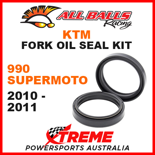 All Balls 55-131 KTM 990 Supermoto 990cc 2010-2011 Fork Oil Seal Kit 48x57.7x9.5/10.3