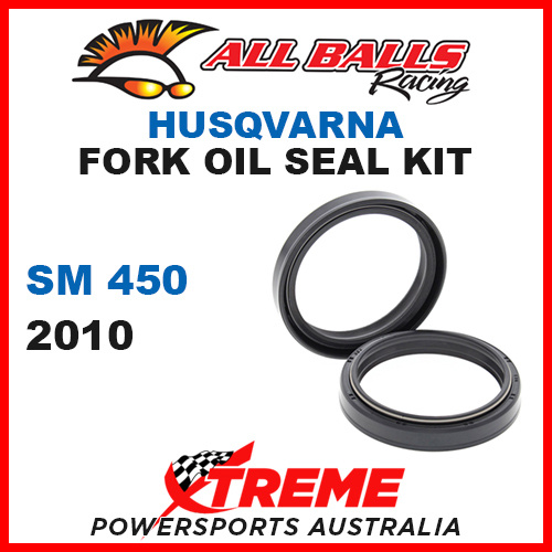 All Balls 55-132 Husqvarna SM450 SM 450 2010 Fork Oil Seal Kit 48x58.2x8.5/10.5