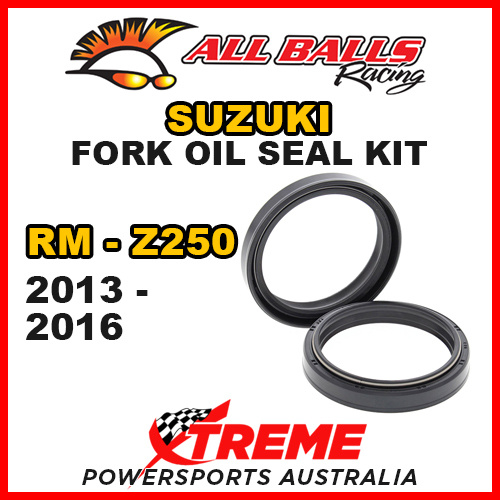 All Balls 55-132 For Suzuki RM-Z250 RM-Z 250 2013-16 Fork Oil Seal Kit 48x58.2x8.5/10.5