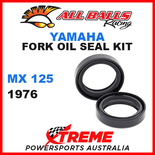 All Balls 55-133 Yamaha MX125 MX 125 1976 Fork Oil Seal Kit 34x46x10.5