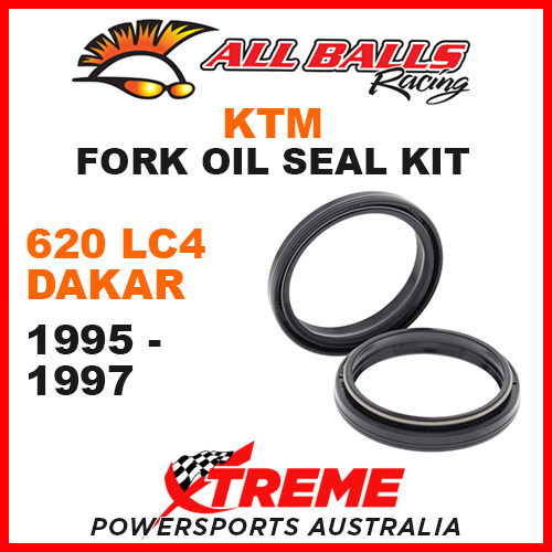 All Balls 55-134 KTM 620 LC4 Dakar 1995-1997 Fork Oil Seal Kit 50x59.6x7/10.5