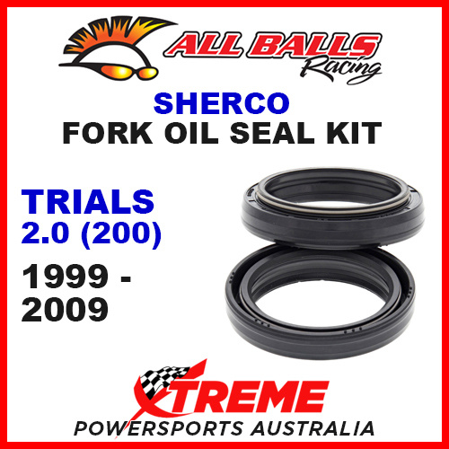 All Balls 55-137 Sherco Trials 2.0 200 1999-2009 Fork Oil Seal Kit 38x50x8/10.5