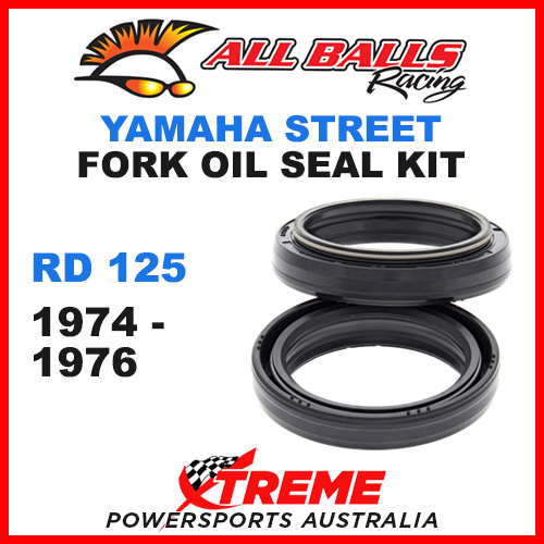 All Balls 55-137 Yamaha RD125 RD 125 1974-1976 Fork Oil Seal Kit 38x50x8/10.5