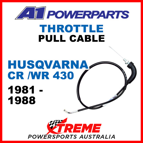 A1 Powerparts Husqvarna CR / WR 430 1981-1988 Throttle Pull Cable 56-000-10