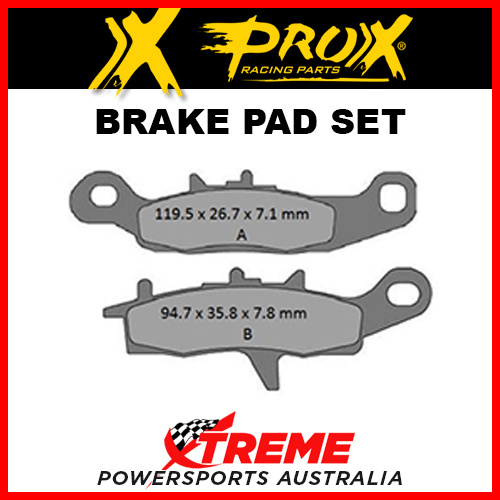 Pro-X 209402 Kawasaki KFX450R 2008-2014 Sintered Front Left Brake Pad