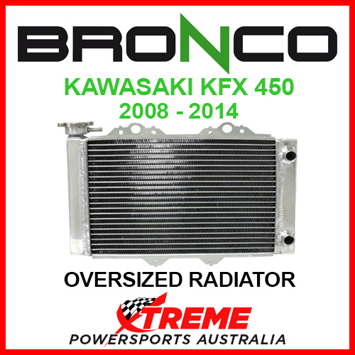 Psychic/Bronco KAWASAKI KFX450 KFX 450 2008-2014 Core 85mm OVERSIZED Single Aluminium Radiator