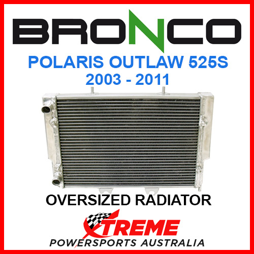 Psychic/Bronco Polaris OUTLAW 525 2003-2011 Core 75mm OVERSIZED Single Aluminium Radiator