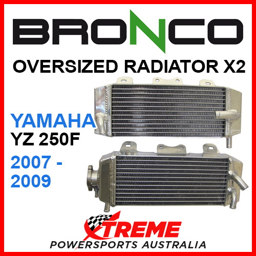 Psychic/Bronco YAMAHA YZ250F YZF250 2007-2009 OVERSIZED Dual Radiator