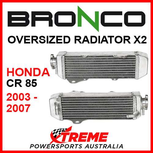 Psychic/Bronco HONDA CR85 CR 85 2003-2007 OVERSIZED Dual Radiator