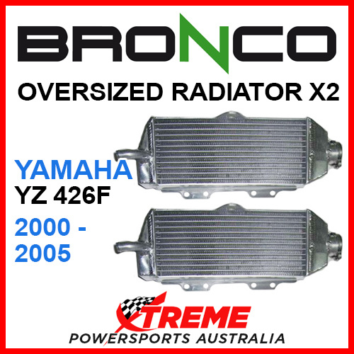 Psychic/Bronco YAMAHA YZ426F YZF426 2000-2005 OVERSIZED Dual Radiator