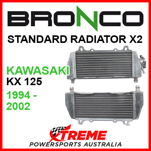 Psychic/Bronco KAWASAKI KX125 KX 125 1994-2002 STANDARD Dual Radiator