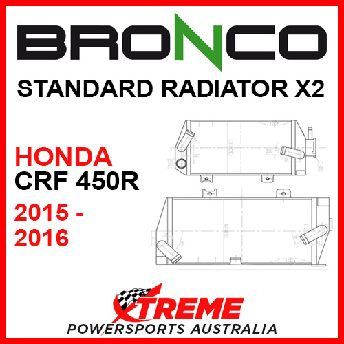 Psychic/Bronco HONDA CRF450R CRF 450 R 2015-2016 STANDARD Dual Radiator