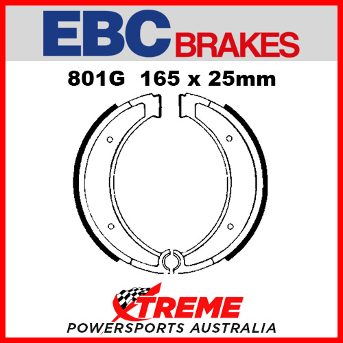 EBC Rear Grooved Brake Shoe Husqvarna CR 430 1980-1981 801G