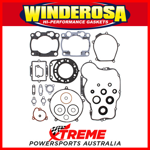 Complete Gasket Set & Oil Seals Kawasaki KX250 1988-1989 Winderosa 811454