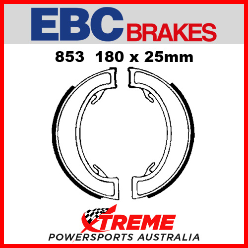 EBC Rear Brake Shoe Triumph T 12 650cc Twin Leading Shoe 1966-1970 853