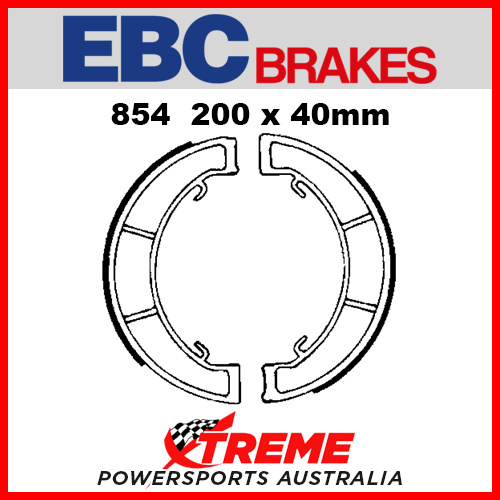 EBC Front Brake Shoe Triumph T 12 650cc Twin Leading Shoe 1966-1970 854