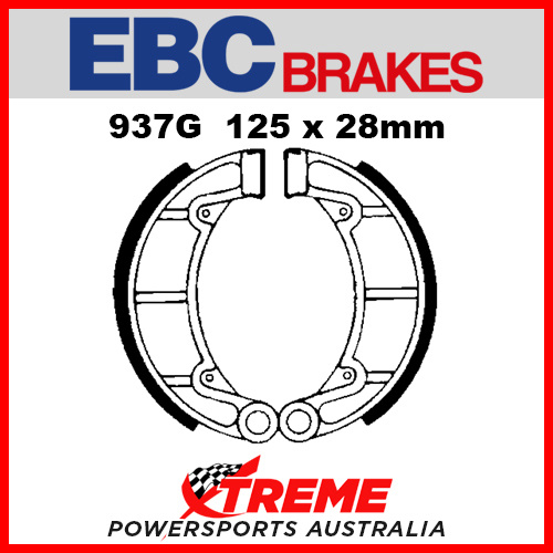 EBC Front Grooved Brake Shoe Montesa Cota 123 1984 937G