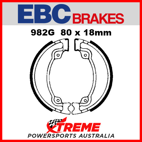 EBC Rear Grooved Brake Shoe Cagiva WMX 500 1984-1986 982G