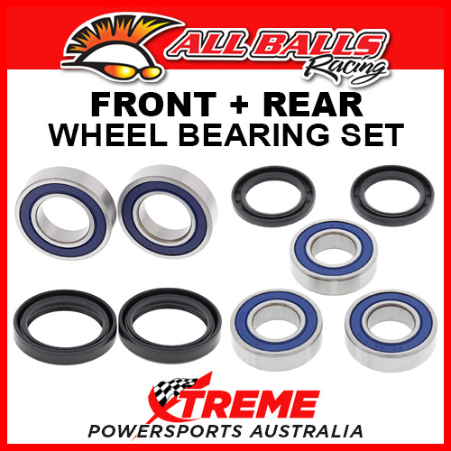 All Balls For Suzuki RM125 RM 125 2001-2011 Front, Rear Wheel Bearing Set