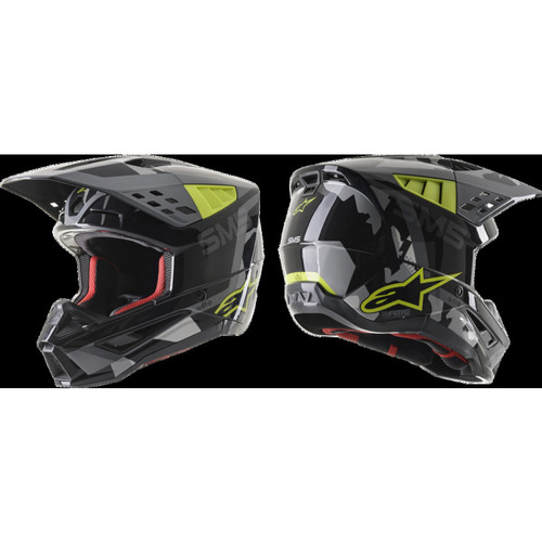 Alpinestars SM5 Rover Helmet ECE 2021 Anthracite Fluro Yellow XL/62cm