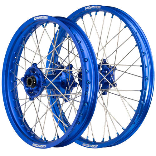 Axiom 21/18 Blue/Blue Wheel Set w/ Blue Nipples for Honda CRF450L 2019-2020