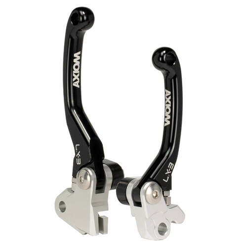 Axiom Black Brake & Clutch Flex Pivot Lever Set for GasGas EX350F 2022-2024