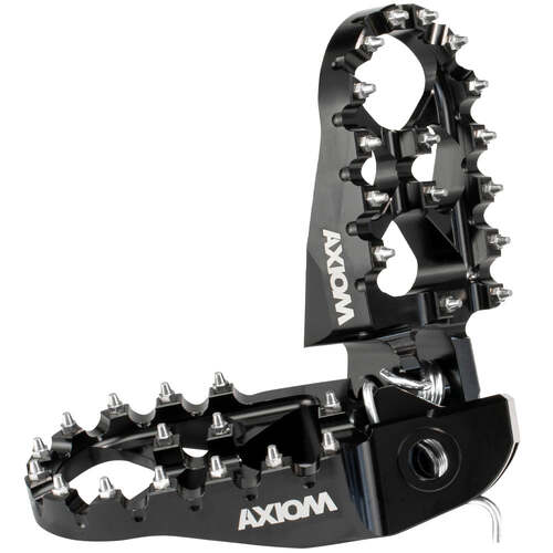 Axiom 57mm Black Alloy Footpegs for Honda CR125R 2002-2007