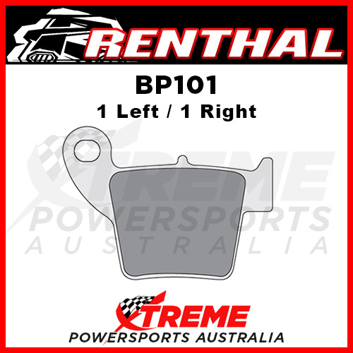 Renthal Honda CRF 250 R 2004-2016 RC-1 Works Sintered Rear Brake Pad BP101