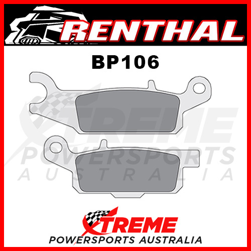 Renthal Yamaha YZ250F 2007-2018 RC-1 Works Sintered Front Brake Pad BP106