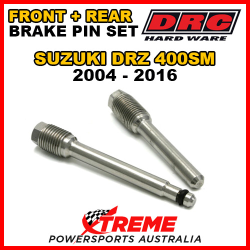 DRC For Suzuki DRZ400SM DRZ 400SM 2004-16 Front Rear Stainless Brake Pins D58-33-202