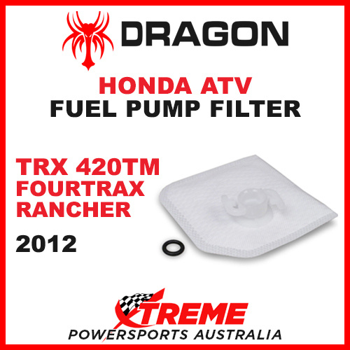 Whites TRX420TM FOURTRAX RANCHER 2012  ATV HONDA FUEL PUMP FILTER SQUARE STYLE