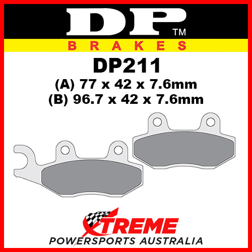 Honda CA 125 S/T Rebel 95-97 DP Brakes Front Sintered Metal Brake Pad