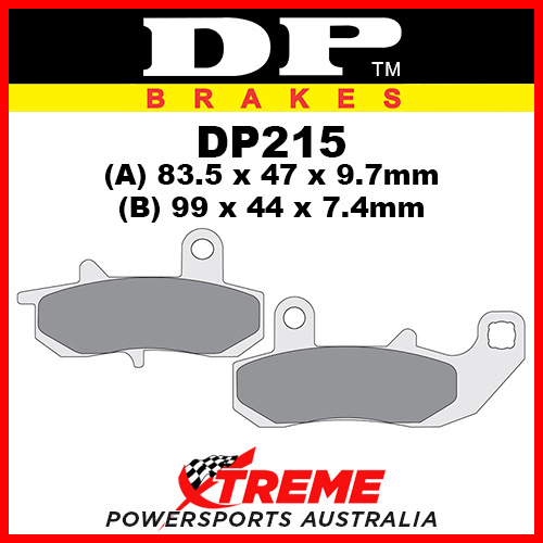 Yamaha DT 125 Chesterfield Scout 89-90 DP Brakes Sintered Metal Rear Brake Pad