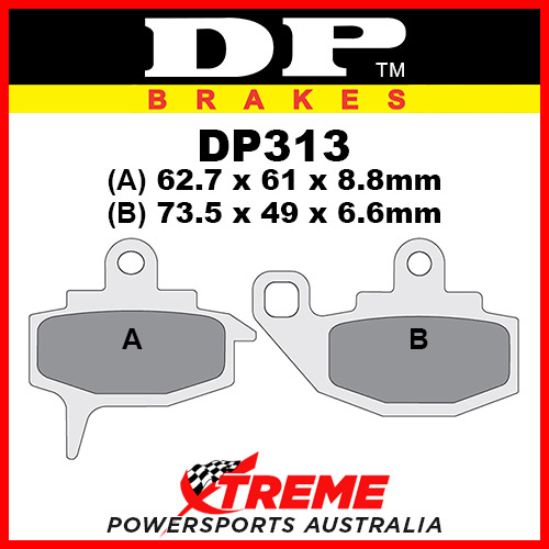 Kawasaki KX 500 C1/D1 87-88 DP Brakes Sintered Metal Front Brake Pad