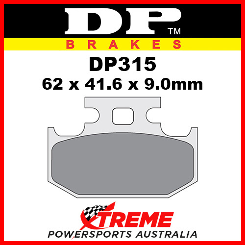 DP Brakes Kawasaki KX250 1989-1994 Sintered Metal Rear Brake Pad