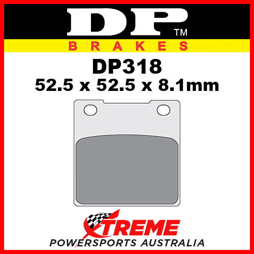 DP Brakes Hyosung GT250 Comet 2002, 2004-2006 Sintered Metal Rear Brake Pad