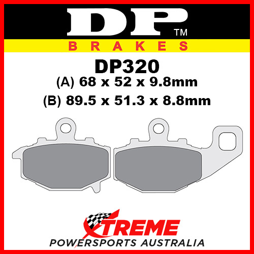 Kawasaki ZRX 400 95-01 DP Brakes Sintered Metal Rear Brake Pad