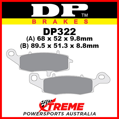 CF Moto 650 NK 12-15 DP Brakes Front Left Sintered Metal Brake Pad