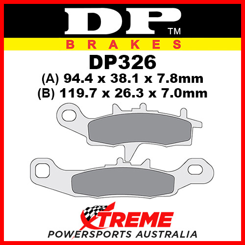 DP Brakes Kawasaki KX100 1997-2006 Sintered Metal Front Brake Pad