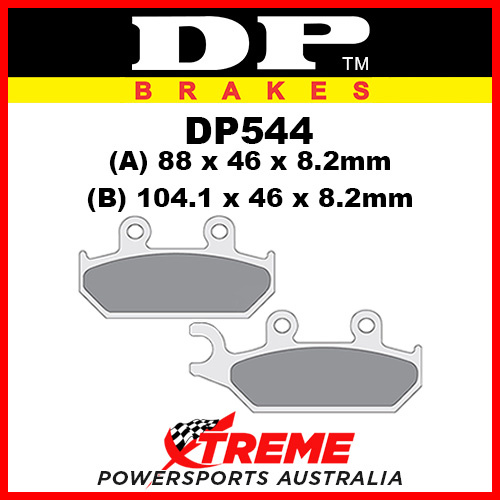 Can Am Maverick Max 1000 2014 DP Brakes Sintered Metal Front Right Brake Pad