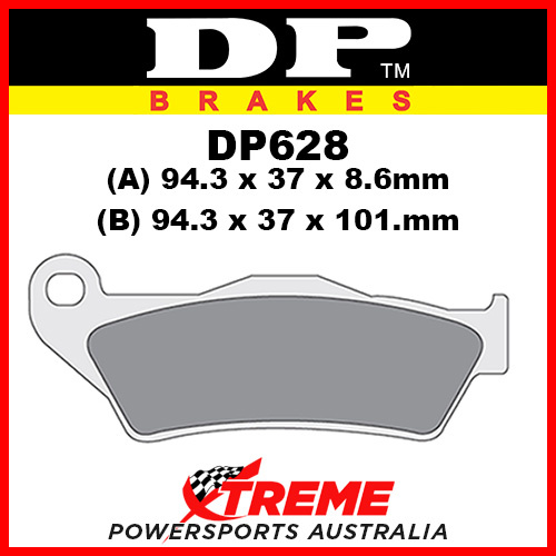 BMW R 850 RT 96-01 DP Brakes Sintered Metal Rear Brake Pad