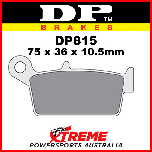 DP Brakes AJP PR5 Supermoto 250cc 2009 Sintered Metal Rear Brake Pad