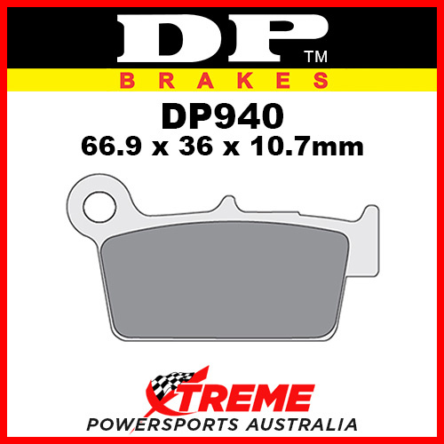 DP Brakes Aprilia MXV 450 2009-2013 Sintered Metal Rear Brake Pad