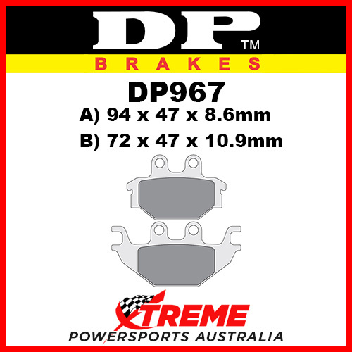 DP Brakes Can-Am DS250 2007-2008 Sintered Metal Front Brake Pad