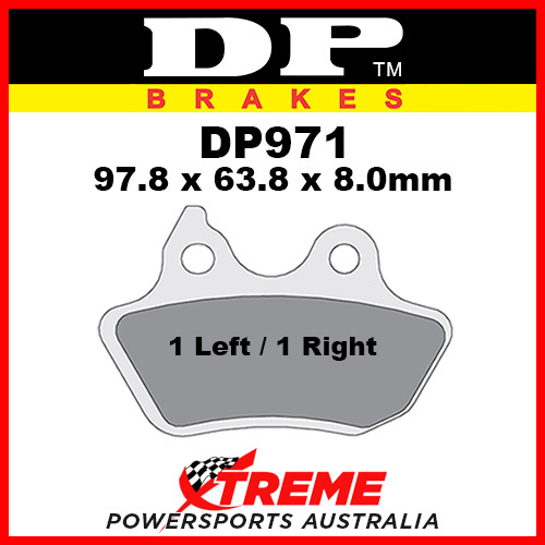 Harley Davidson Softail Standard 06-07 DP Brakes Sintered Metal Rear Brake Pad