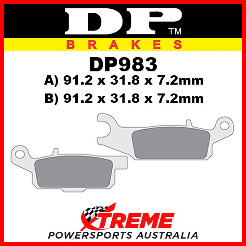 DP Brakes Yamaha YZ125 2008-2018 Sintered Metal Front Brake Pad